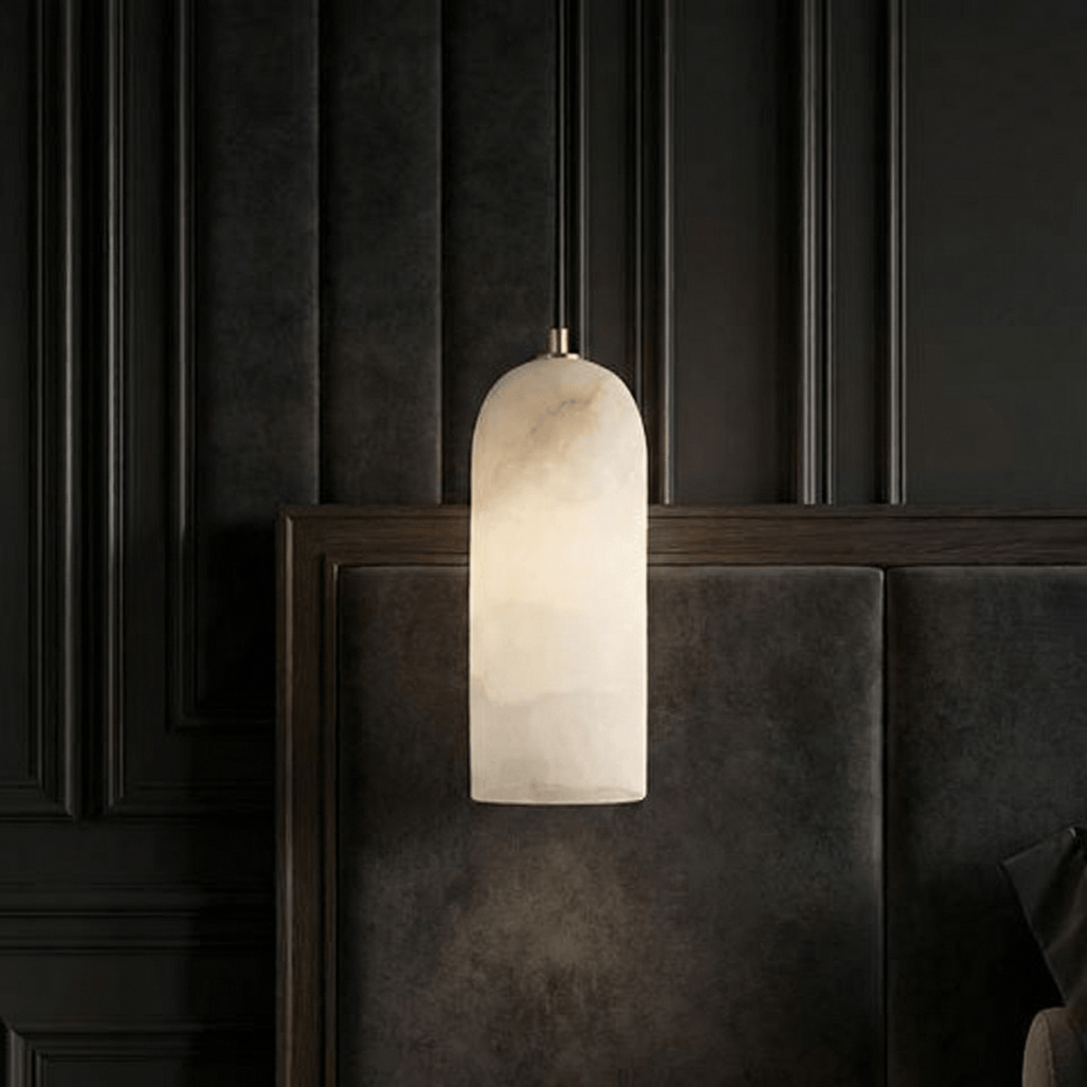 Pendant Light Fixture with Stone Finish - Pendant Light Fixtures - Oaksoho