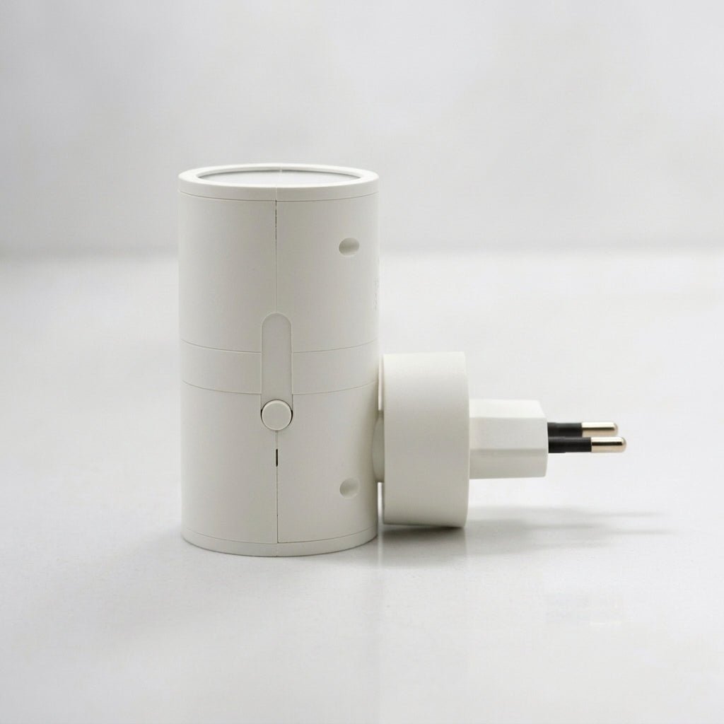 Plug In Wall Lamp with Day Night Sensor - Night Lights & Ambient Lighting - White - Oak Soho