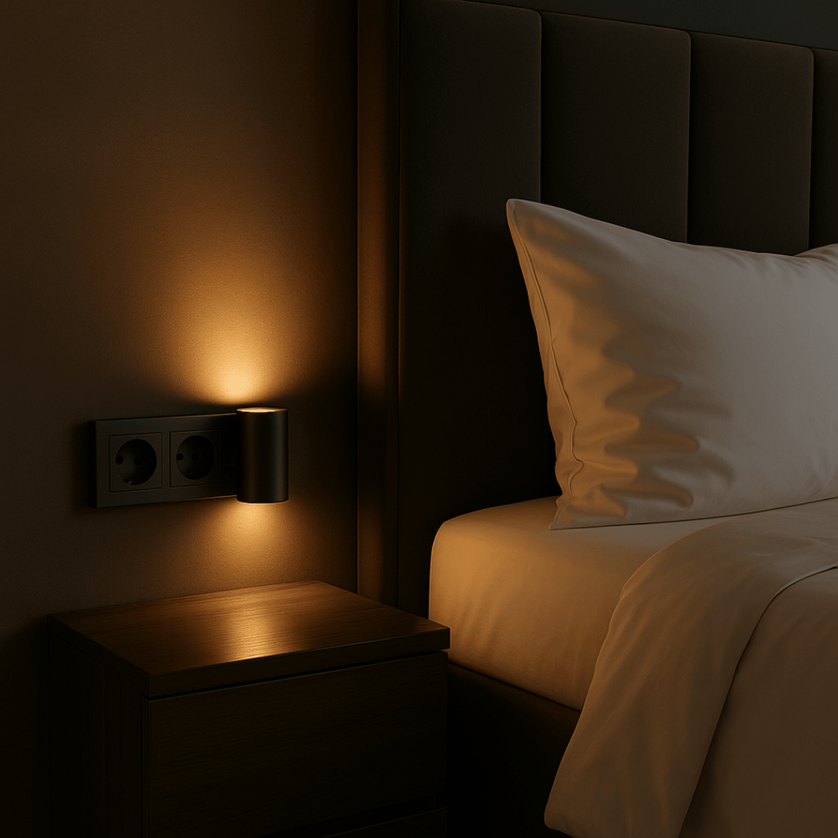 Plug-In Wall Light with Warm Glow Effect - Wall Light Fixtures - Oak Soho