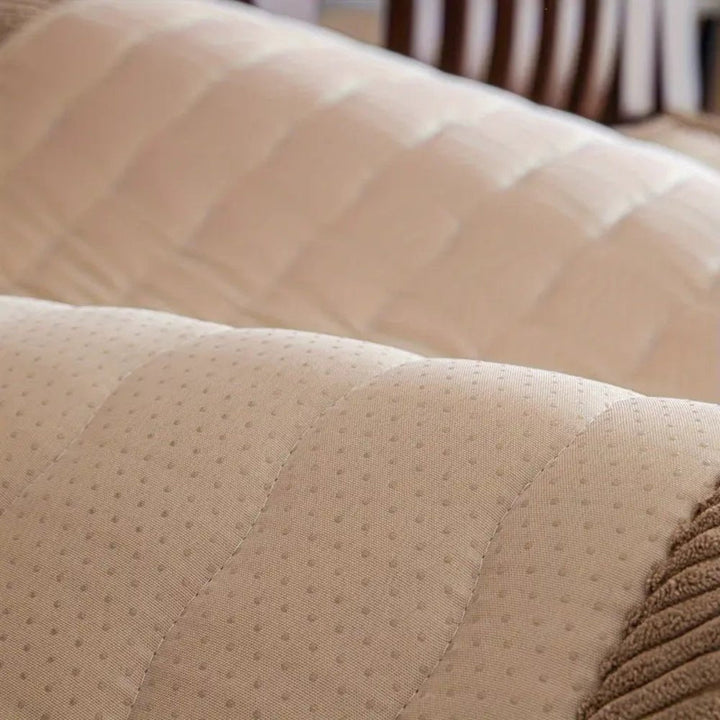 Plush Sofa Throw with Thick Texture for Upholstered Furniture - Cushion Covers - Grey - Oaksoho