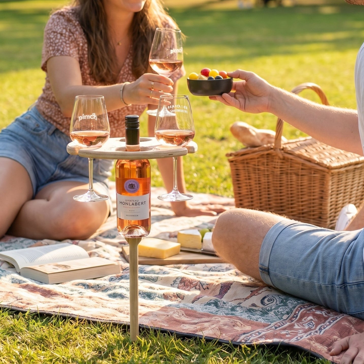 Portable Foldable Wine Table for Outdoor Use - Portable Table - Oaksoho