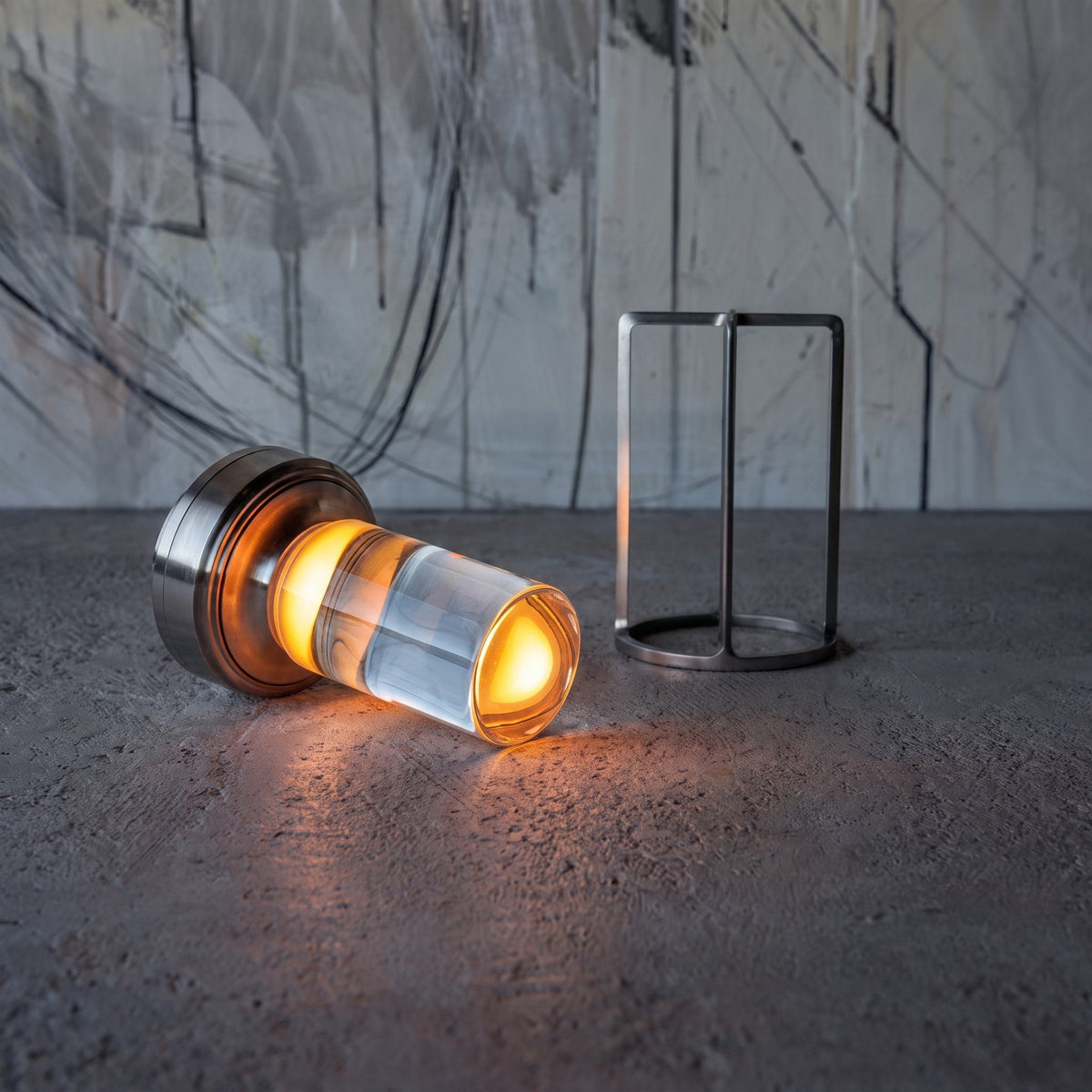 Portable LED Lantern-Style Table Lamp - Table Lamps - Black - Oaksoho