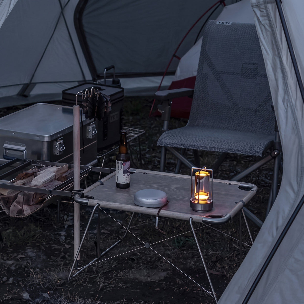Portable LED Lantern-Style Table Lamp - Table Lamps - Black - Oaksoho