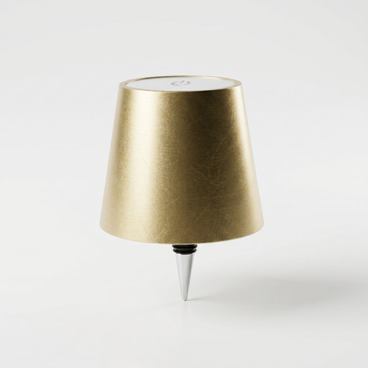 Portable LED Table Lamp Wine Bottle Attachment Design - Table Lamps - Gold - Oaksoho