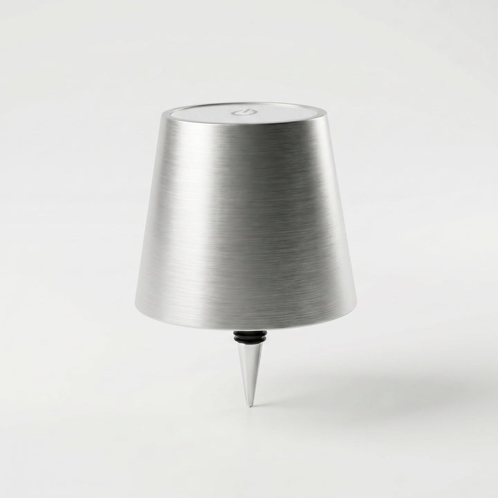 Portable LED Table Lamp Wine Bottle Attachment Design - Table Lamps - Silver - Oaksoho