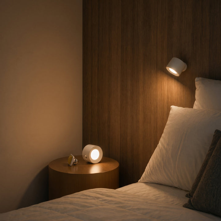 Rechargeable Magnetic LED Spot Wall Light - Wall Light - White - Oaksoho