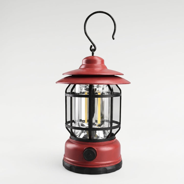 Rechargeable Vintage LED Camping Lantern - Camping light - Red - Oaksoho