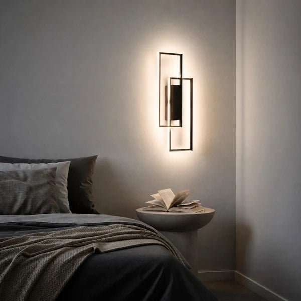 Rectangular Geometric LED Wall Light with Three Colour Settings - Wall Light Fixtures - Oaksoho