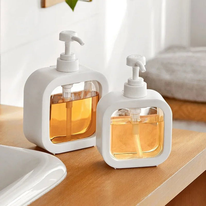 Refillable Soap Dispenser in Modern Design for Bathroom and Kitchen - Soap Dispenser - 17 cm - Oaksoho