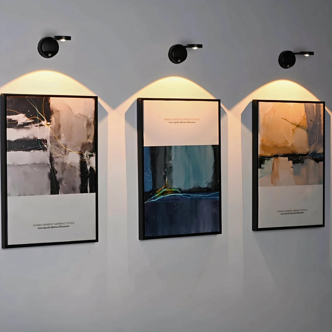 Rotatable LED Wall Spotlight for Paintings and Decoration - Wall Light - Black - Oaksoho