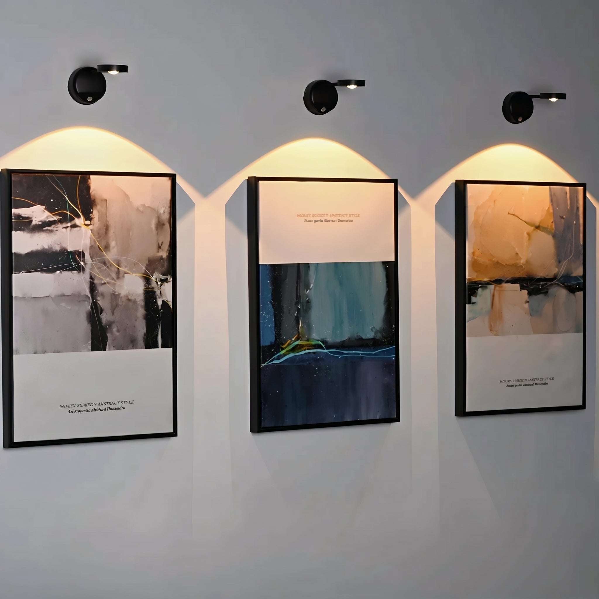 Rotatable LED Wall Spotlight for Paintings and Decoration - Wall Light - Black - Oaksoho