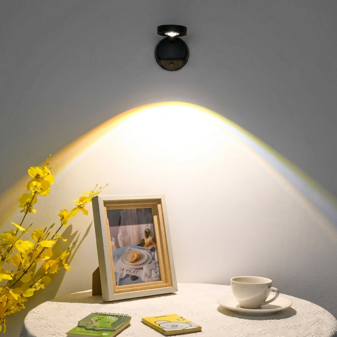Rotatable LED Wall Spotlight for Paintings and Decoration - Wall Light - Black - Oaksoho
