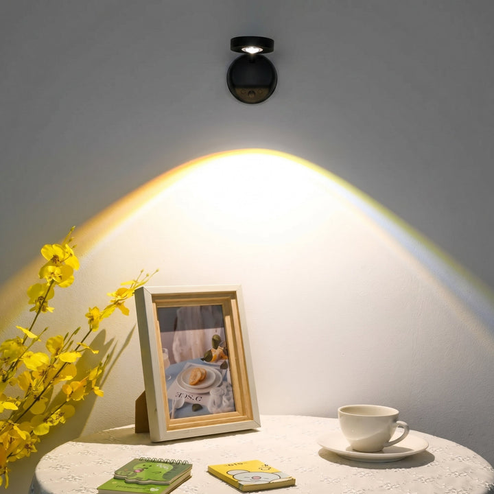 Rotatable LED Wall Spotlight for Paintings and Decoration - Wall Light - Black - Oaksoho