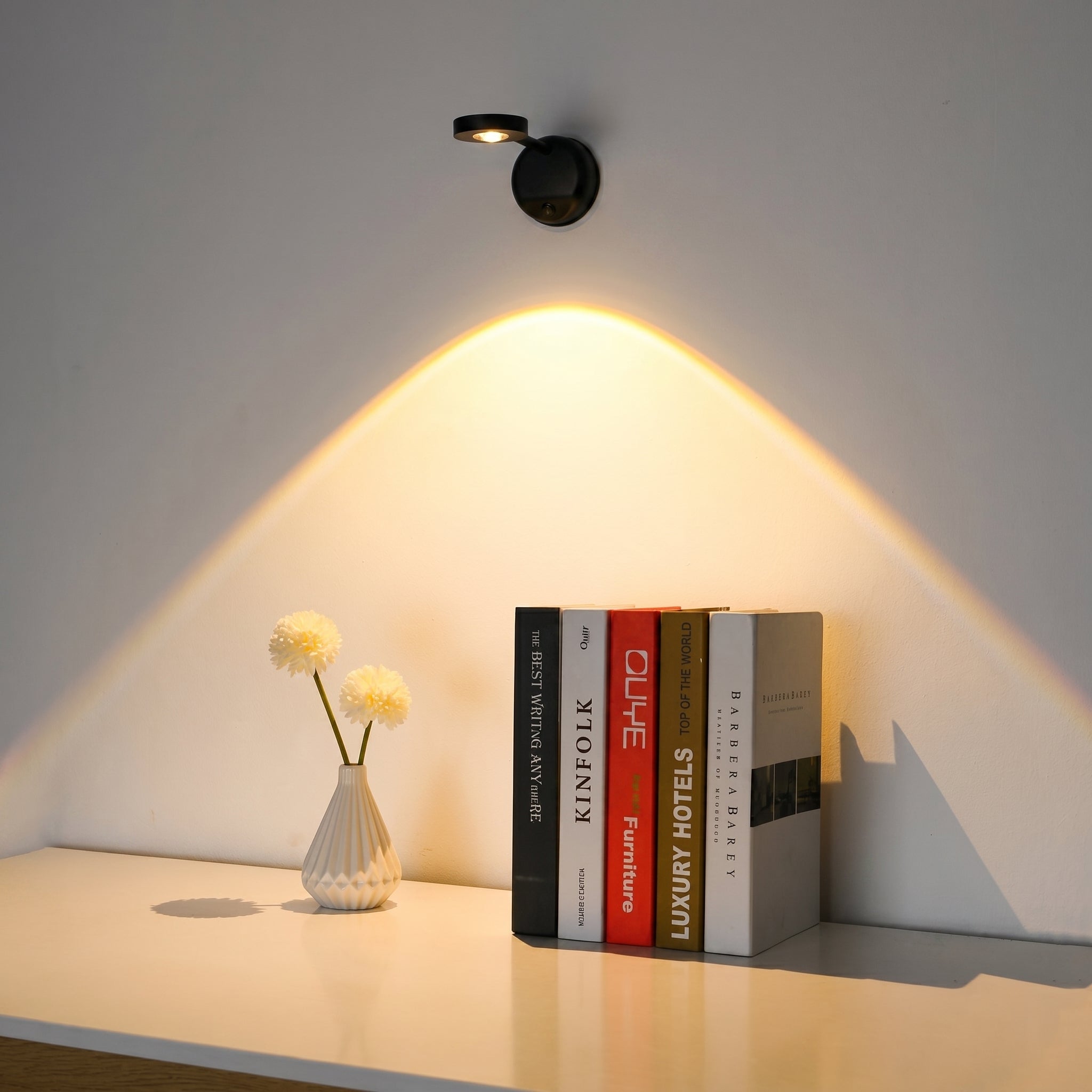 Rotatable LED Wall Spotlight for Paintings and Decoration - Wall Light - Black - Oaksoho