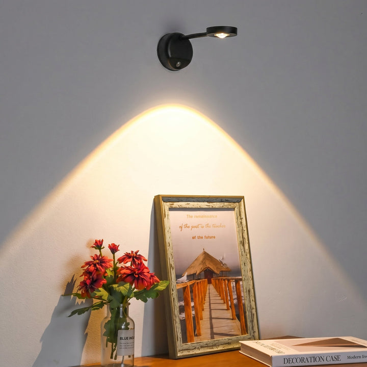 Rotatable LED Wall Spotlight for Paintings and Decoration - Wall Light - Black - Oaksoho