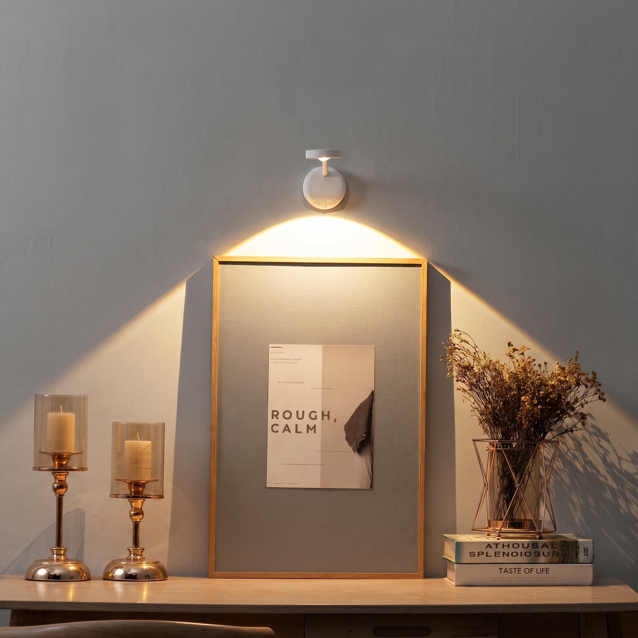 Rotatable LED Wall Spotlight for Paintings and Decoration - Wall Light - White - Oaksoho