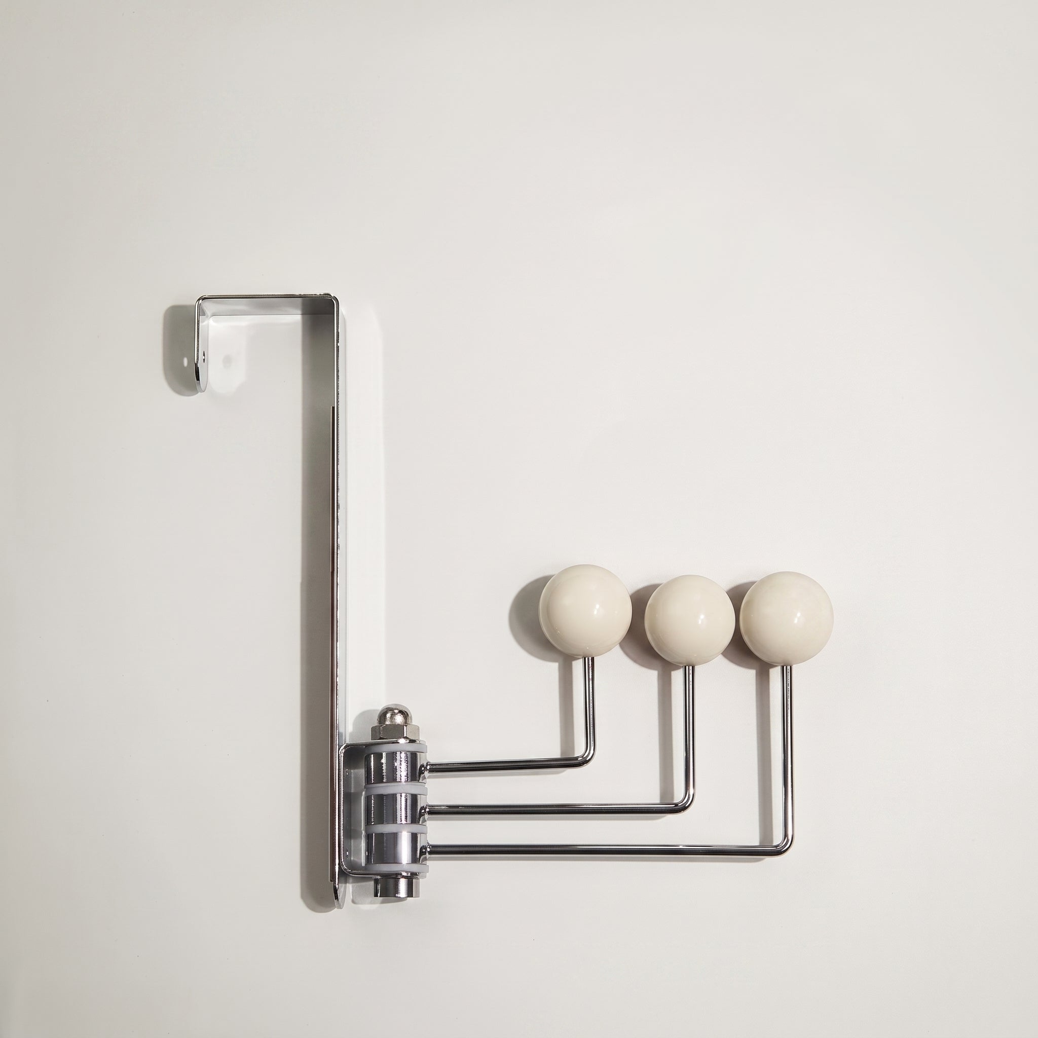 Rotatable Wall Hook with Ball Tips - Utility Hooks - White - Oaksoho