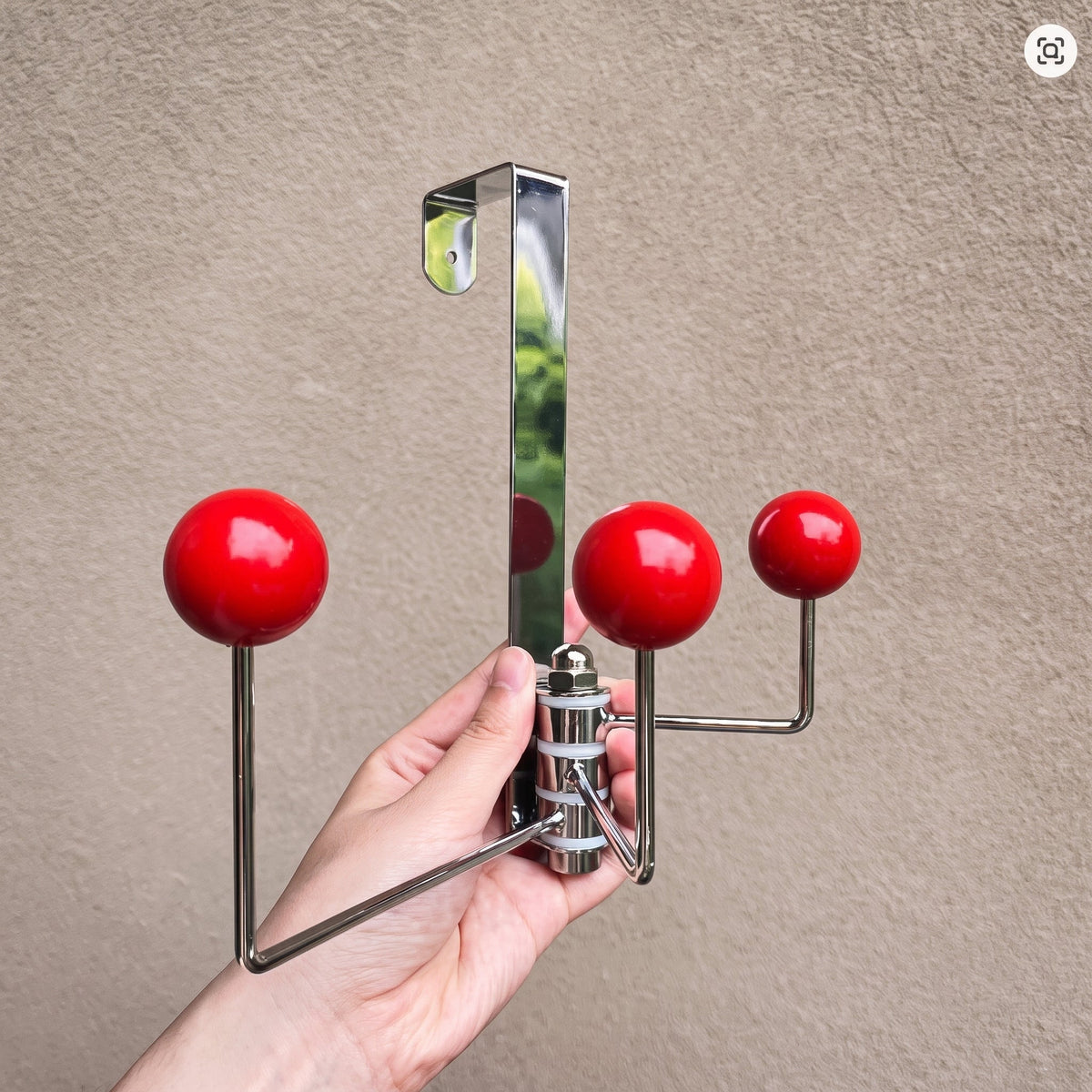 Rotatable Wall Hook with Ball Tips - Utility Hooks - Red - Oaksoho