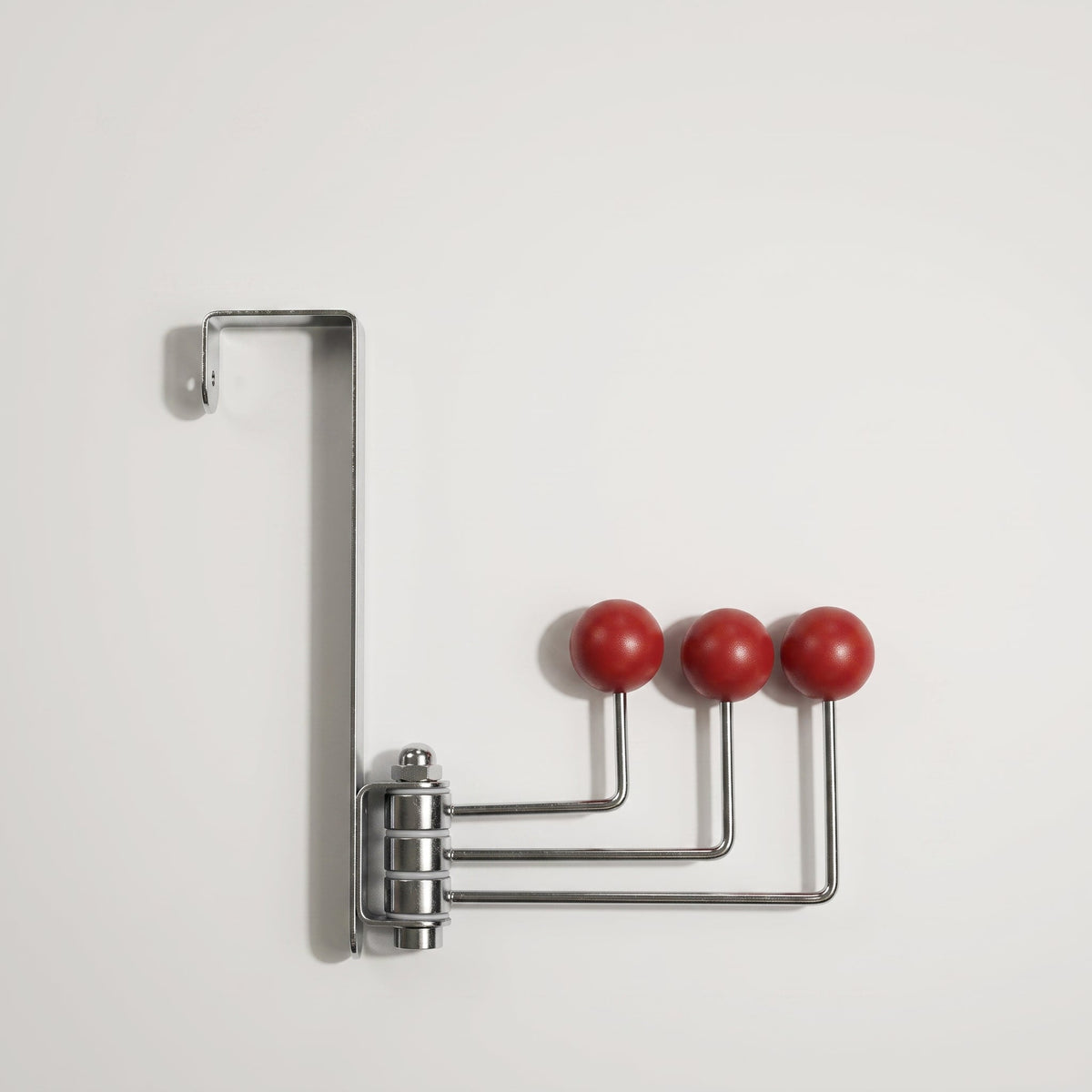 Rotatable Wall Hook with Ball Tips - Utility Hooks - Red - Oaksoho