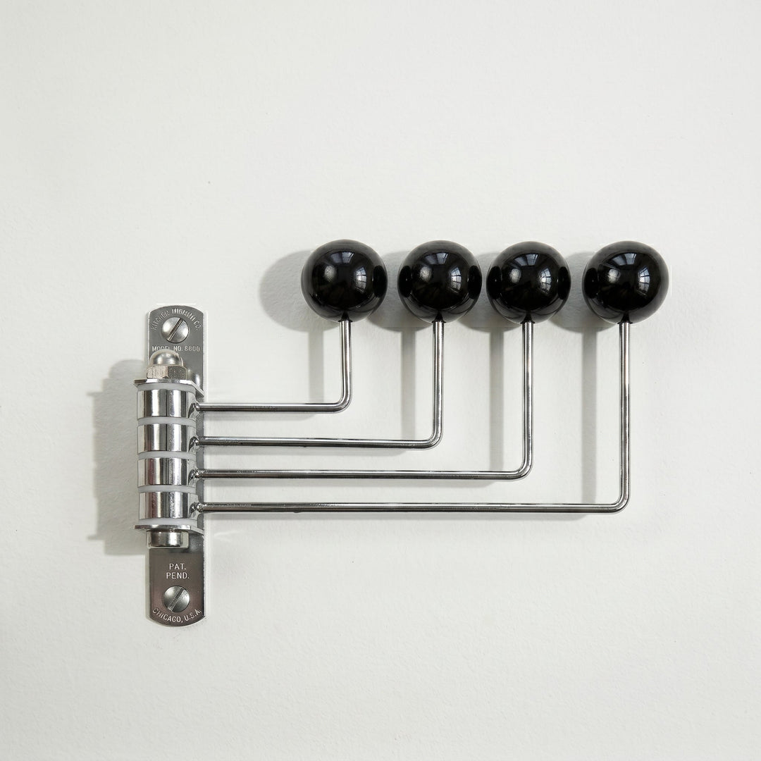 Rotatable Wall Hook with Ball Tips - Wall Hook - Black - Oaksoho