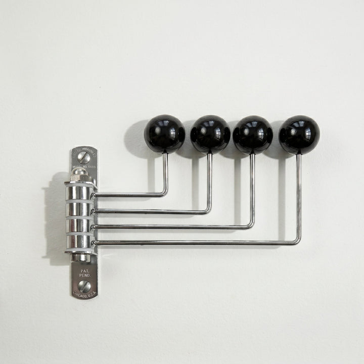 Rotatable Wall Hook with Ball Tips - Wall Hook - Black - Oaksoho
