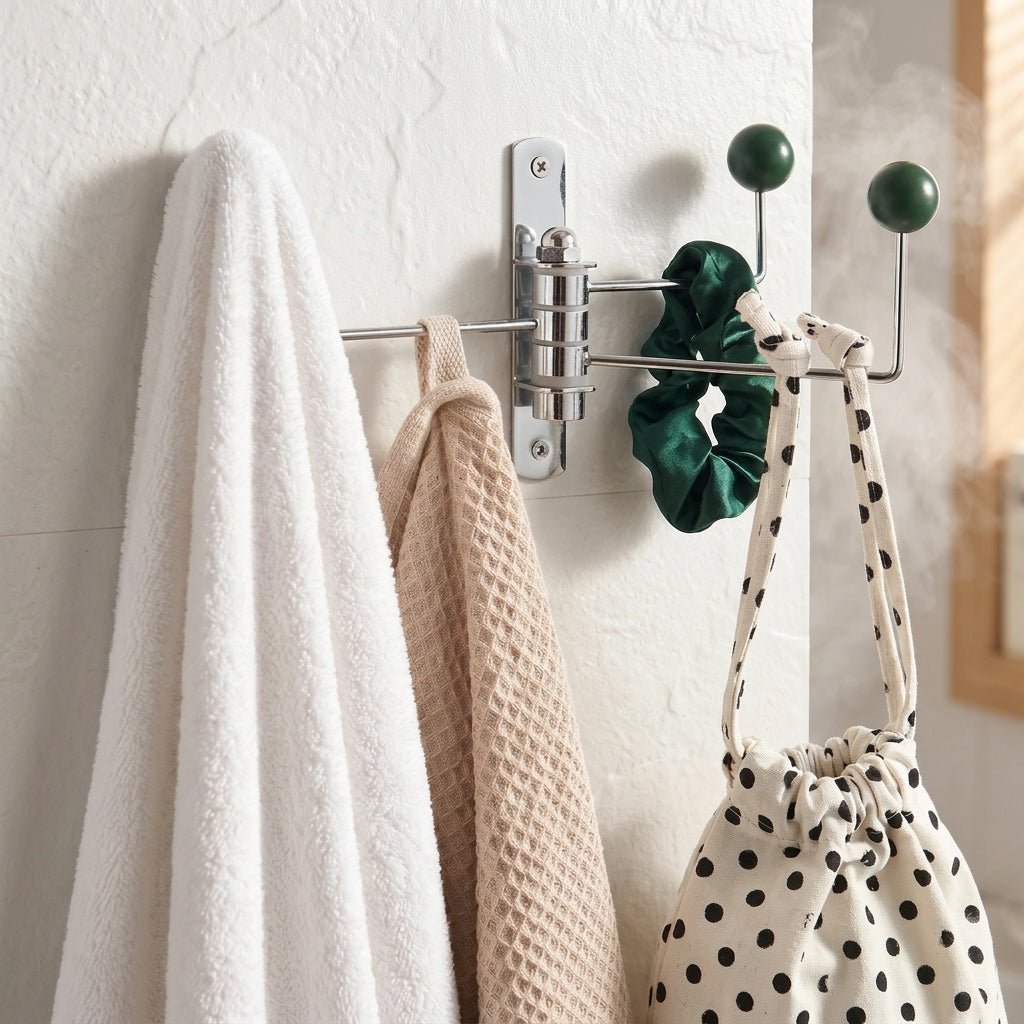Rotatable Wall Hook with Ball Tips - Wall Hook - Red - Oaksoho
