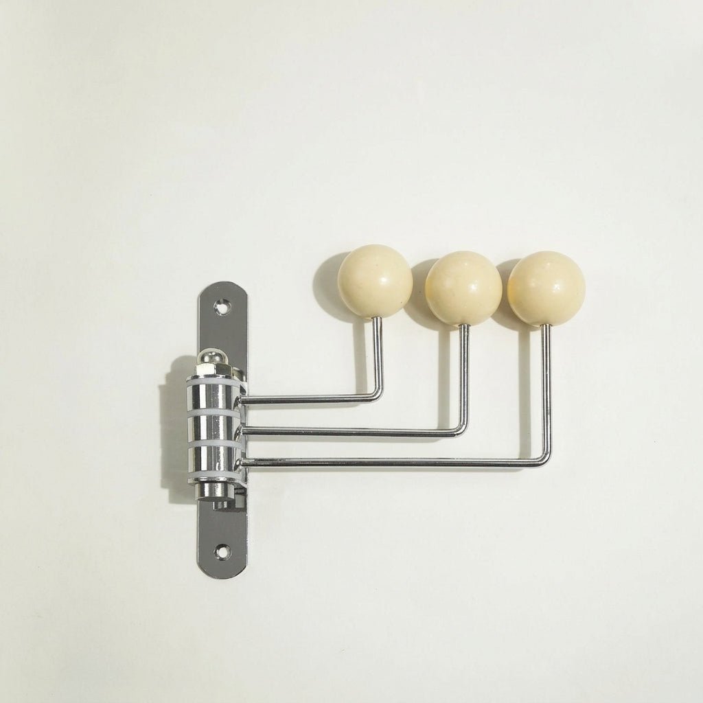 Rotatable Wall Hook with Ball Tips - Wall Hook - White - Oaksoho
