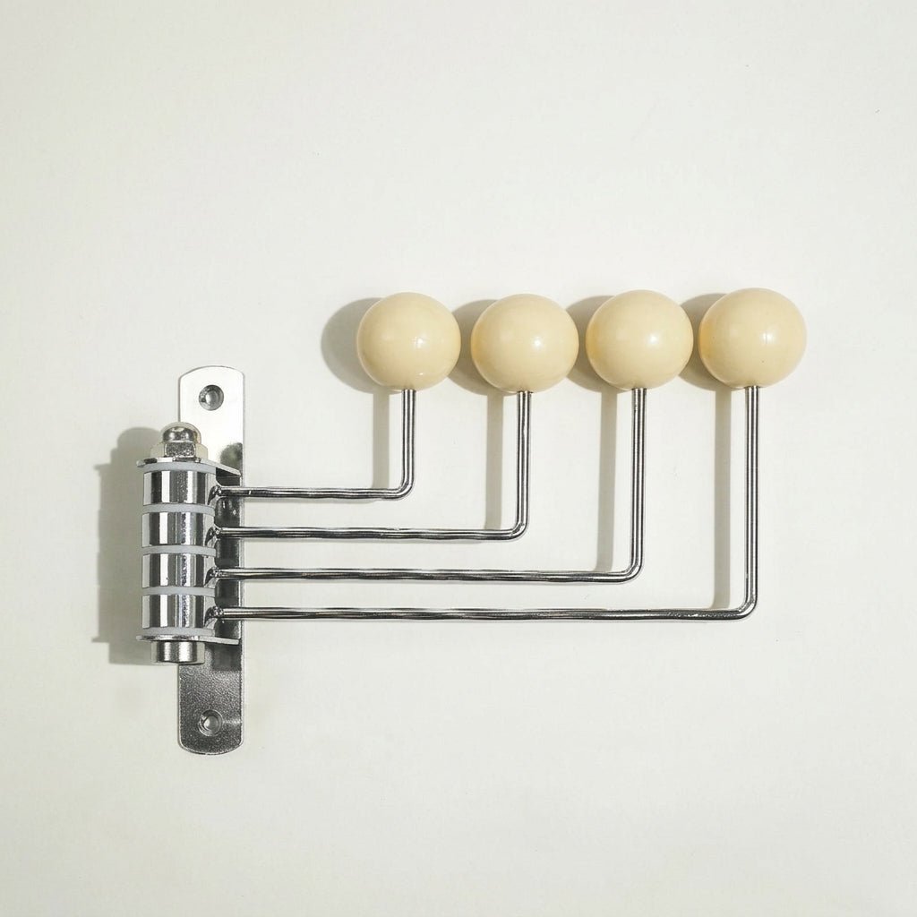 Rotatable Wall Hook with Ball Tips - Wall Hook - White - Oaksoho