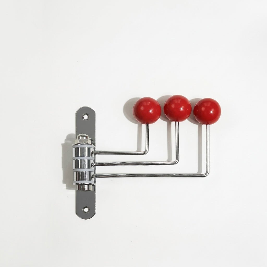Rotatable Wall Hook with Ball Tips - Wall Hook - Red - Oaksoho