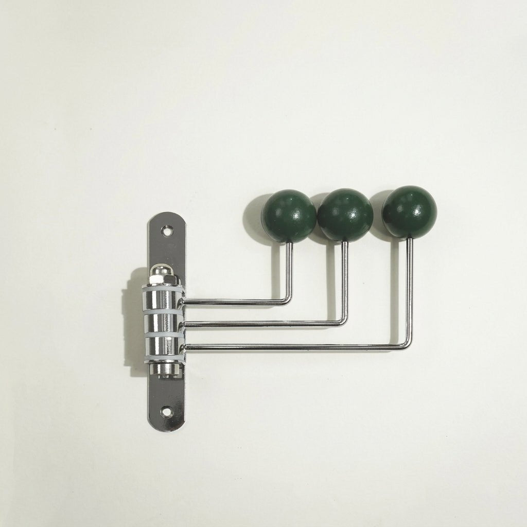 Rotatable Wall Hook with Ball Tips - Wall Hook - Dark Green - Oaksoho