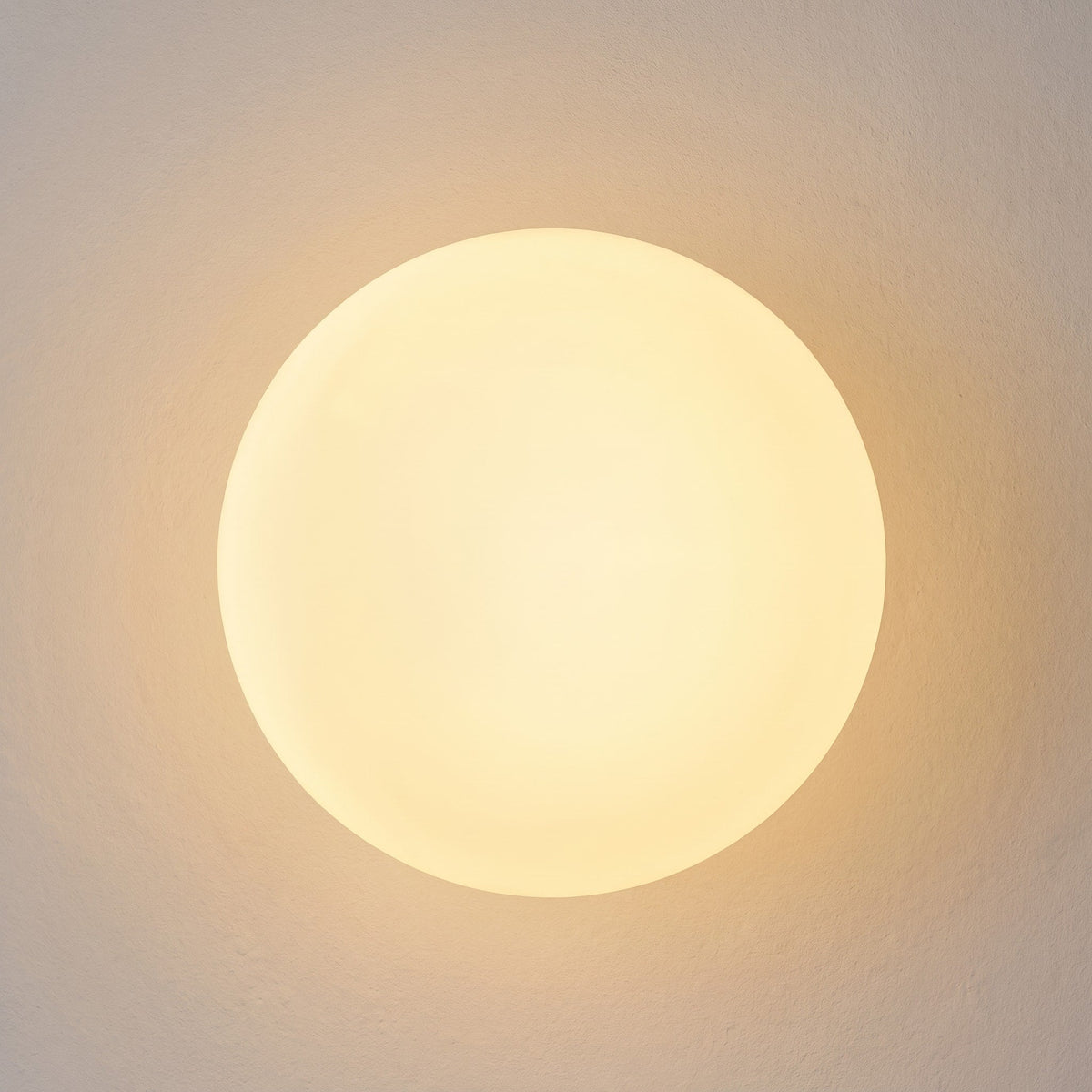 Round Globe Wall Light White Frosted Shade - Wall Light Fixtures - White - Oaksoho