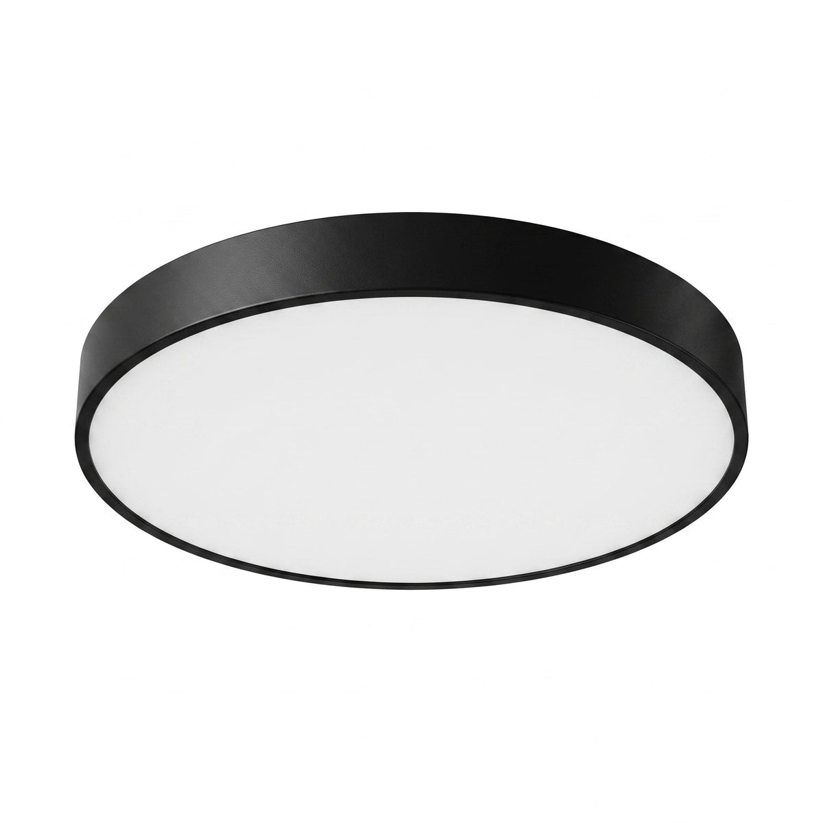 Round LED Flush Mount Ceiling Light for Bedroom and Hallway - Ceiling Light Fixtures - Black - Oaksoho
