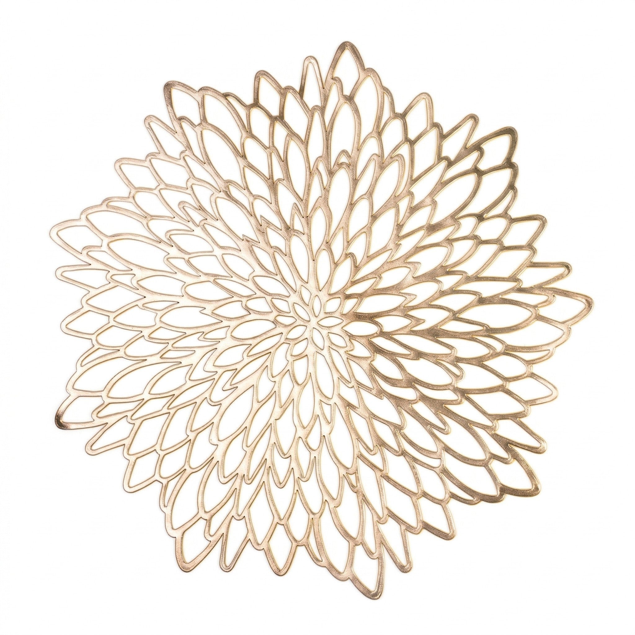 Round Placemat with Cut - Out Flower Pattern - Tischsets - Oaksoho