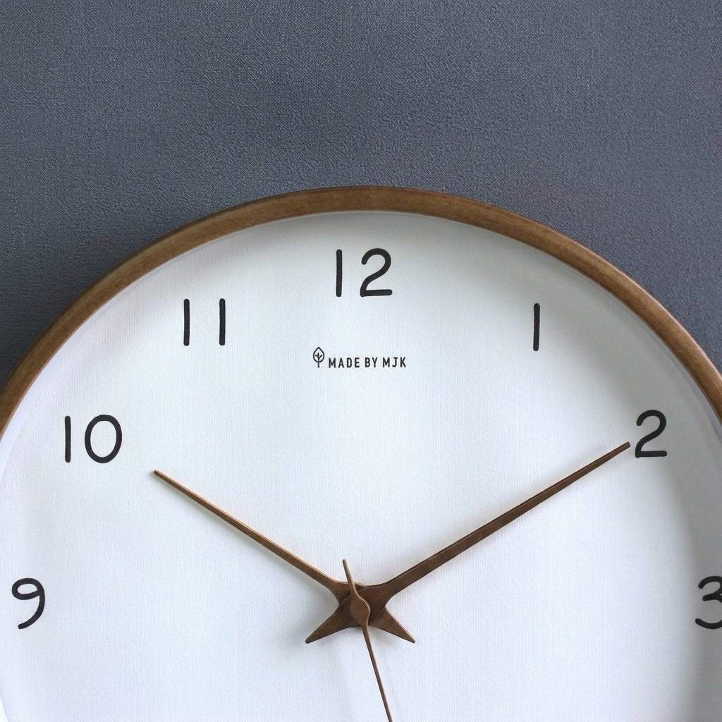 Samuel – Silent Analogue Wall Clock Made of Solid Wood - Wanduhr - Brown - Oaksoho