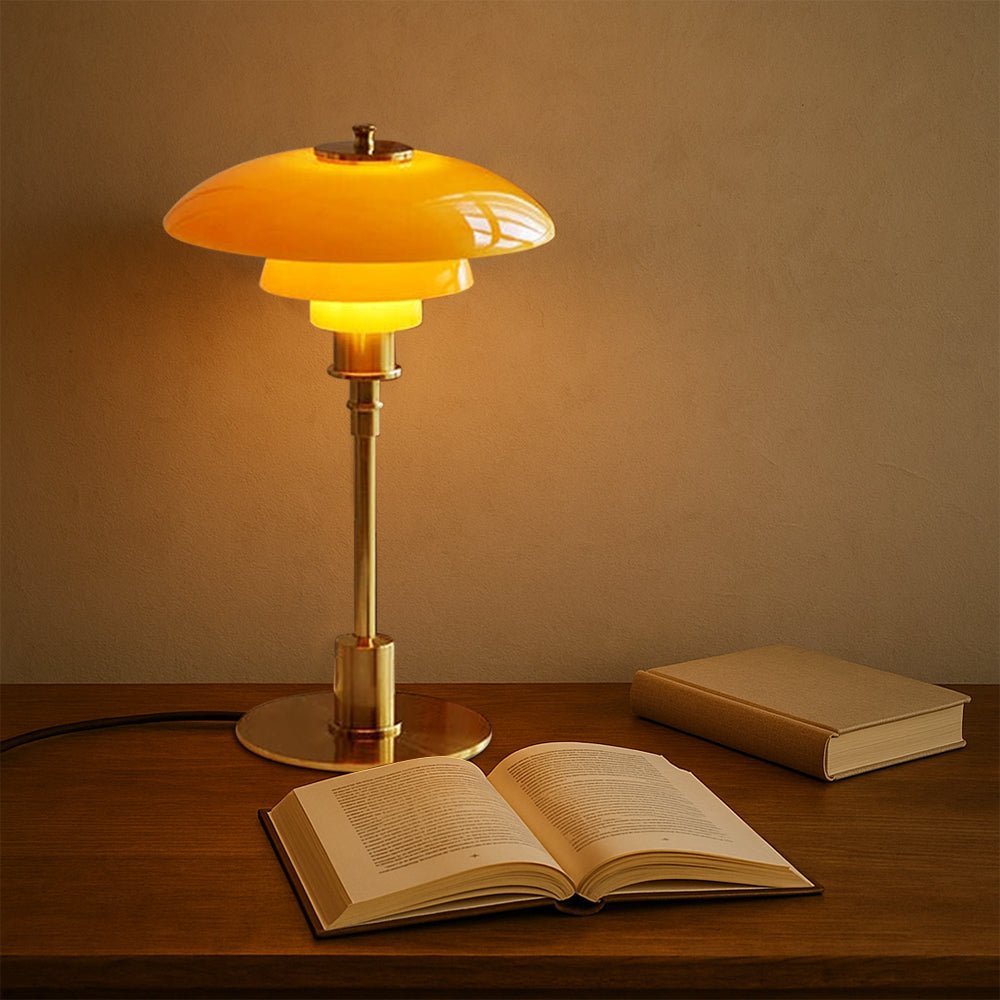 Scandinavian Design LED Table Lamp Modern Light Object - Tischlampen - Gold - Oaksoho