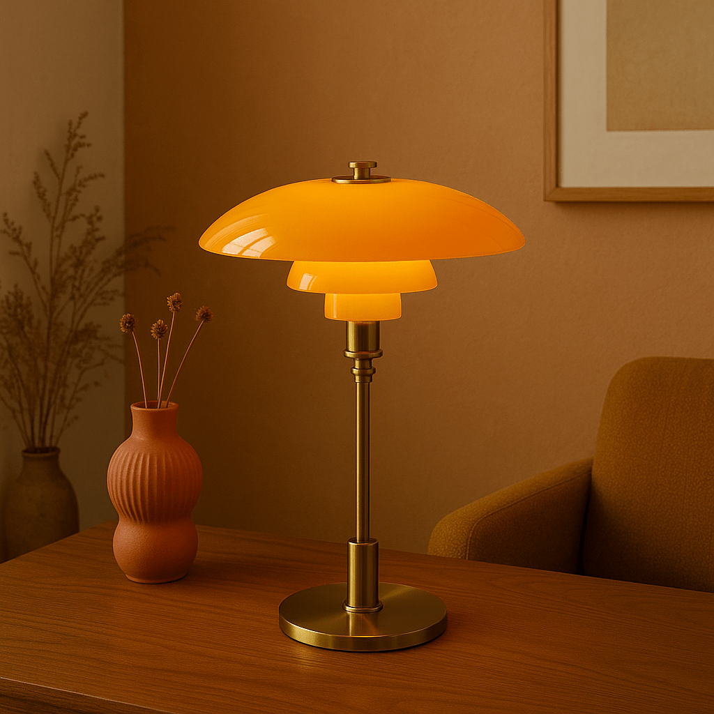 Scandinavian Design LED Table Lamp Modern Light Object - Tischlampen - Gold - Oaksoho