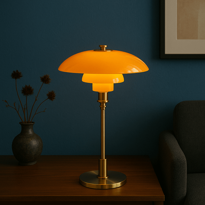 Scandinavian Design LED Table Lamp Modern Light Object - Tischlampen - Gold - Oaksoho