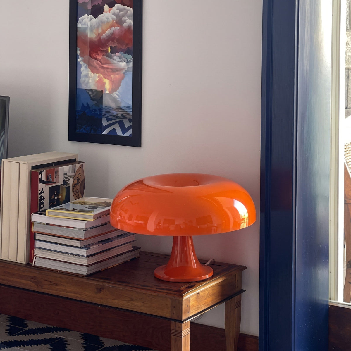 Scandinavian Style Mushroom Table Lamp Dome Shade - Table Lamps - White - Oaksoho