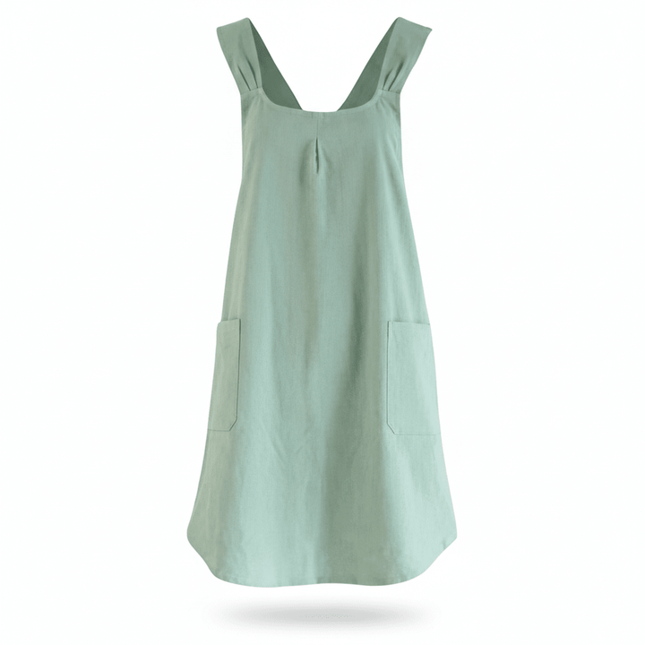 Apron Dress with Cross Back for Kitchen and Garden