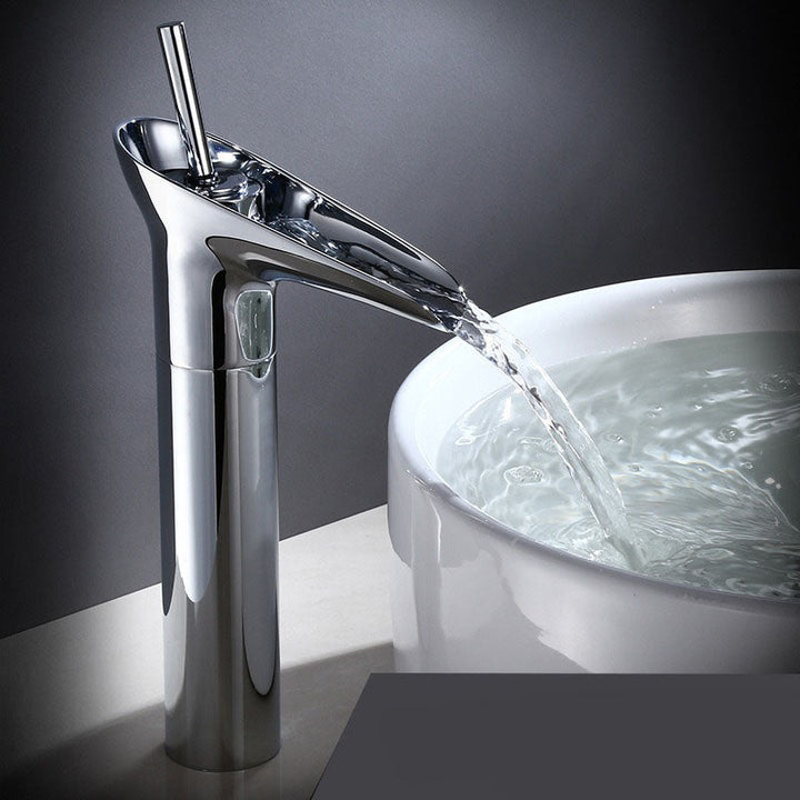 Single Handle Basin Tap - Faucet - Silver - Oaksoho