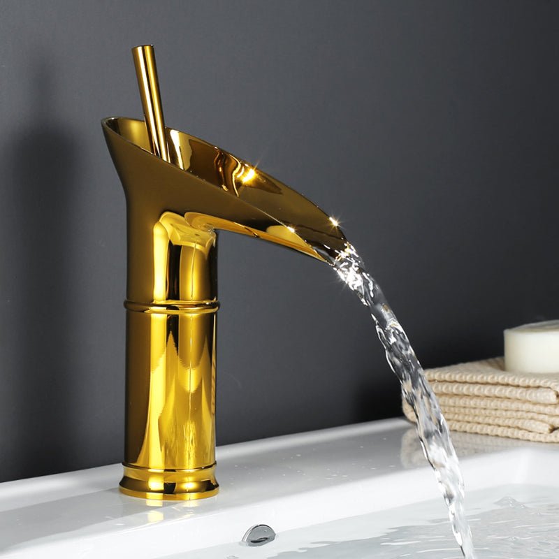 Single Handle Basin Tap - Faucet - Gold - Oaksoho