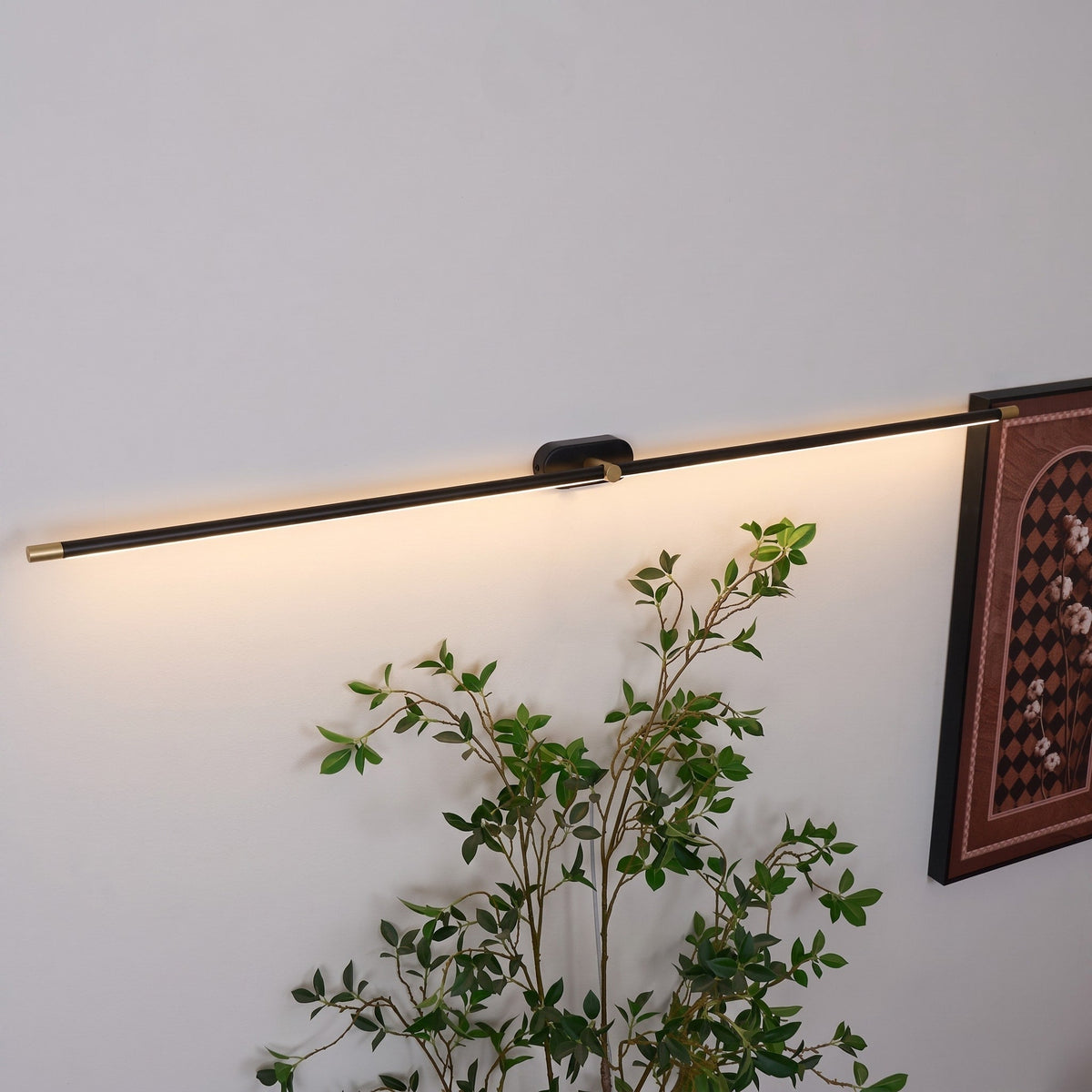 Slim Linear LED Wall Light for Bathroom Mirrors - Wall Light Fixtures - Black - Oaksoho