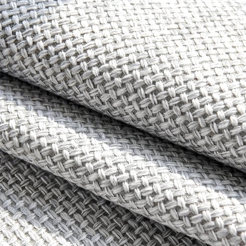 Sofa Throw with Textured Waffle Fabric Pattern - Sofa Cover - Light Grey - Oaksoho