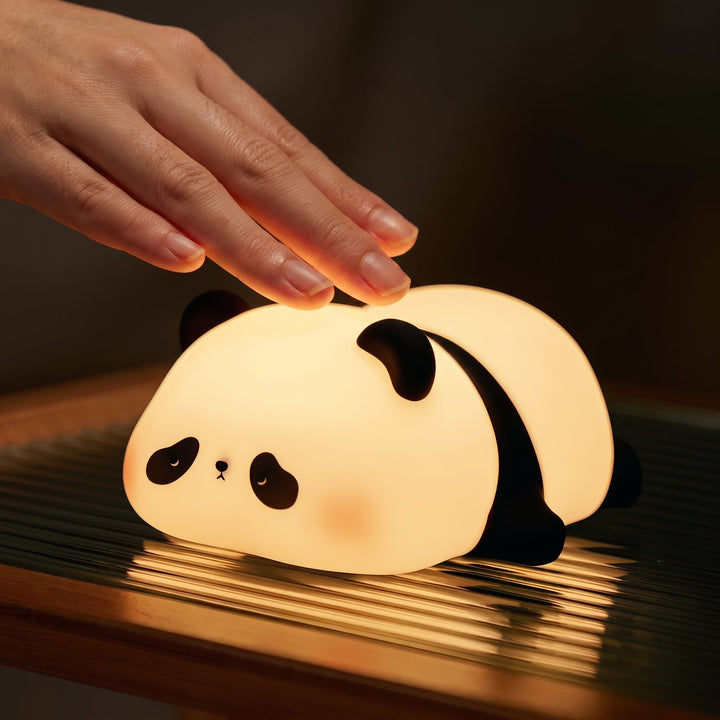 Soft LED Night Light Cute Animal Design - Night Light - Sleeping Panda - Oaksoho