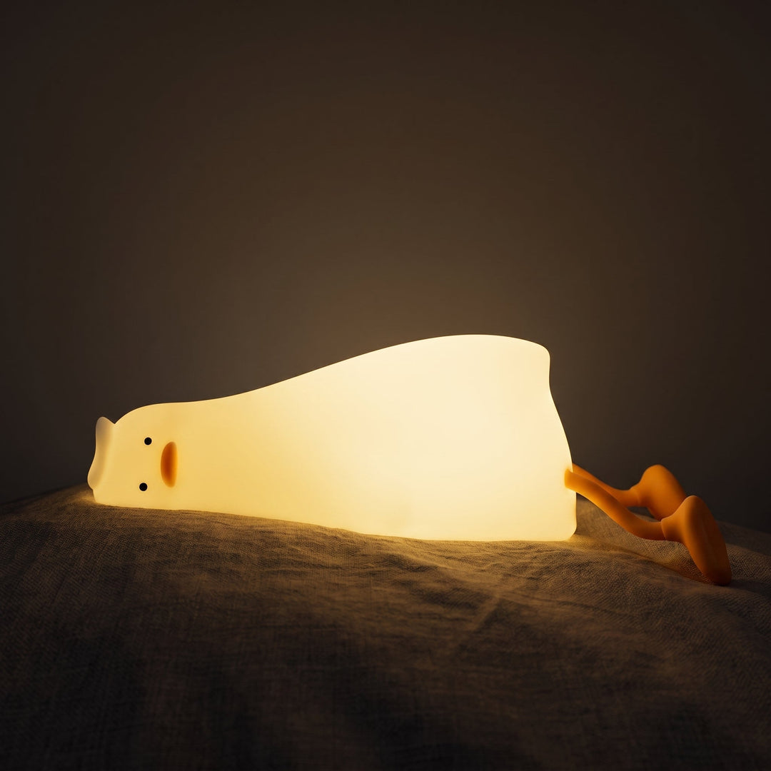 Soft LED Night Light Cute Animal Design - Night Light - Lazy Duck - Oaksoho