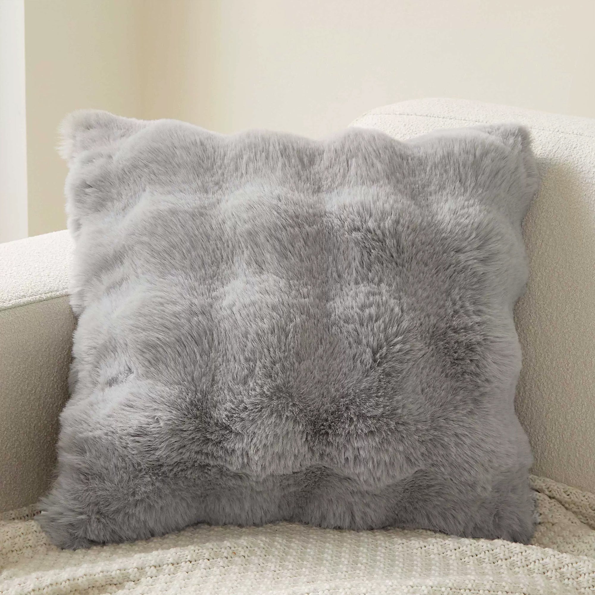 Soft Pillowcase with Hidden Zipper - Living Room - Light Grey - Oaksoho