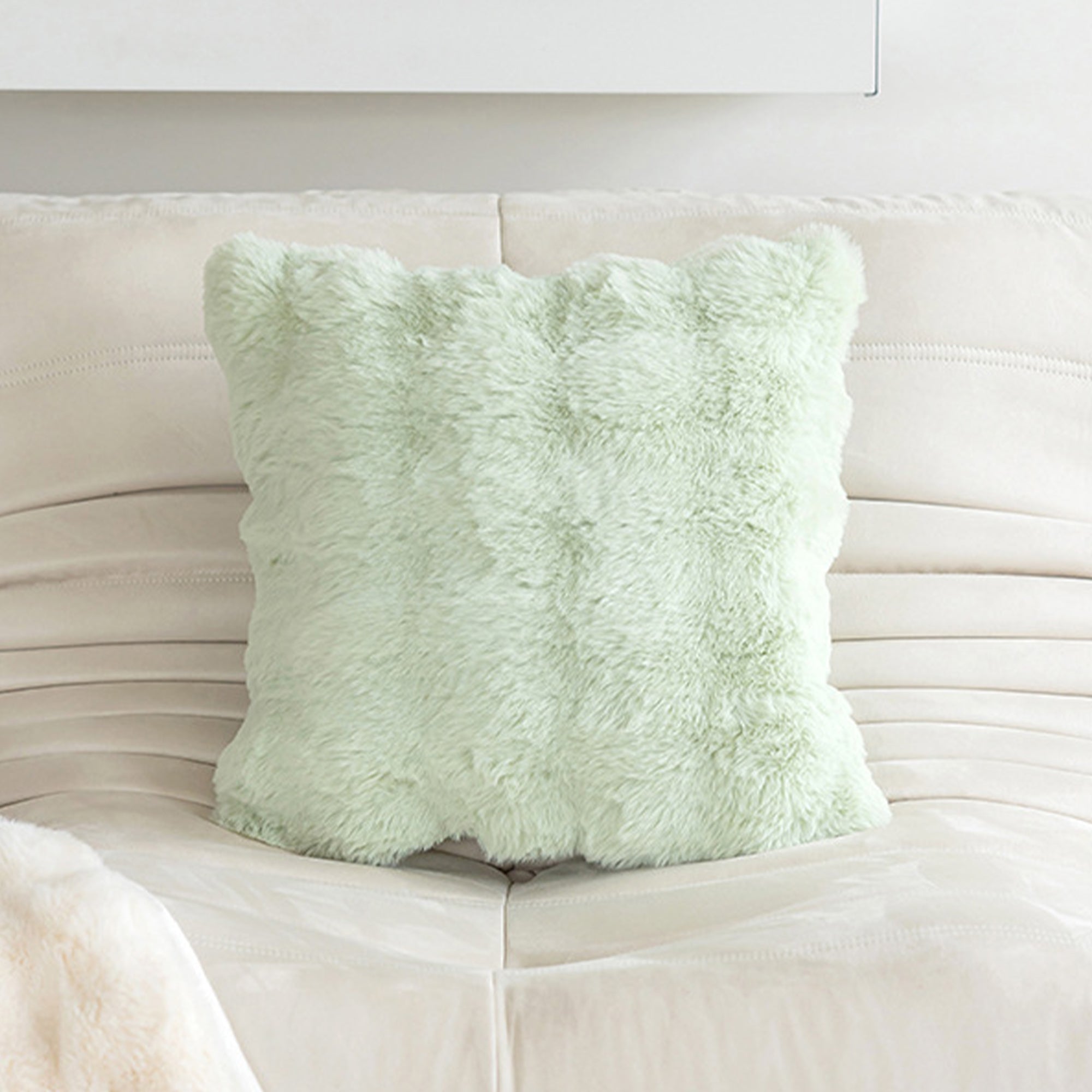 Soft Pillowcase with Hidden Zipper - Living Room - Mint Green - Oaksoho