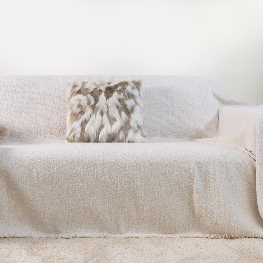 Soft Pillowcase with Hidden Zipper - Living Room - Off White - Oaksoho