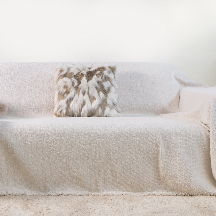 Soft Pillowcase with Hidden Zipper - Living Room - Off White - Oaksoho