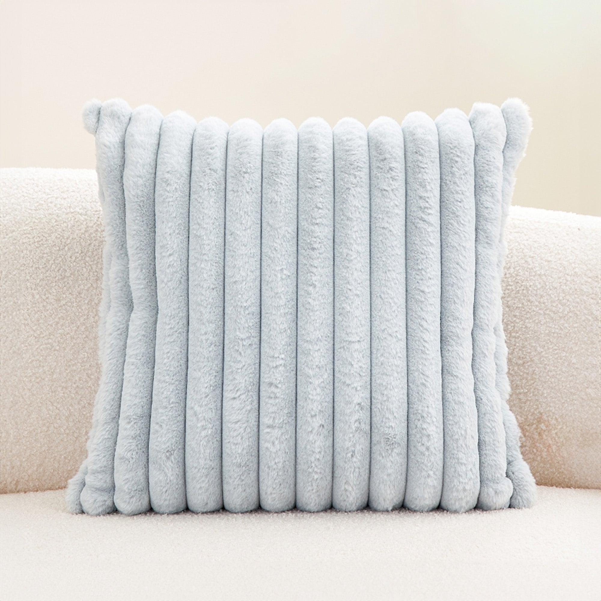 Soft Pillowcase with Hidden Zipper - Living Room - Pale Blue Grey - Oaksoho